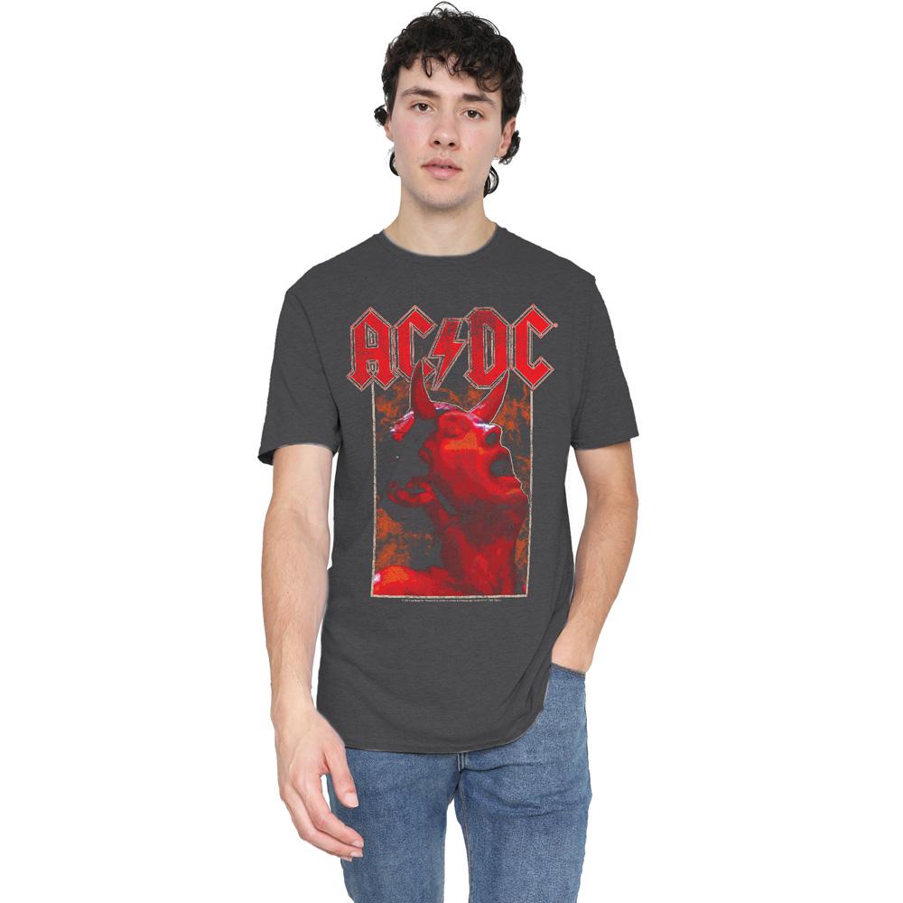 Charcoal - Lifestyle - AC-DC Unisex Adult Horns T-Shirt