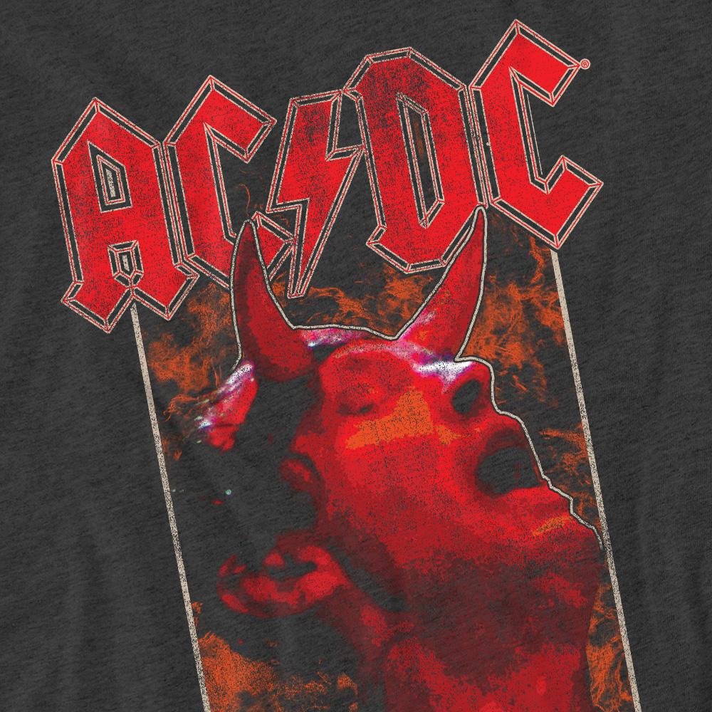 Charcoal - Side - AC-DC Unisex Adult Horns T-Shirt