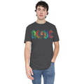 Charcoal - Side - AC-DC Unisex Adult Tie Dye Logo T-Shirt