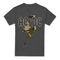 Charcoal - Front - AC-DC Unisex Adult Camo Bolt T-Shirt