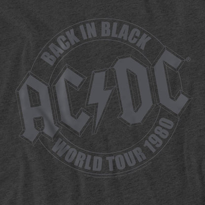 Charcoal - Side - AC-DC Unisex Adult Tour Emblem T-Shirt