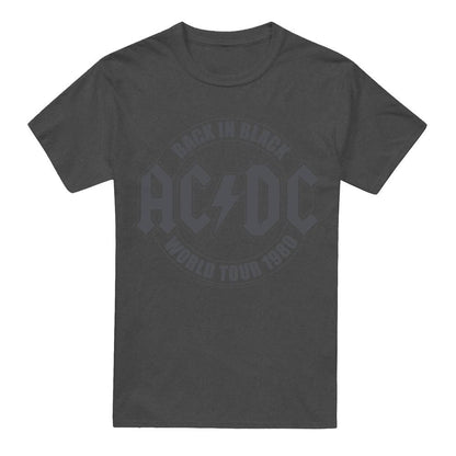 Charcoal - Front - AC-DC Unisex Adult Tour Emblem T-Shirt