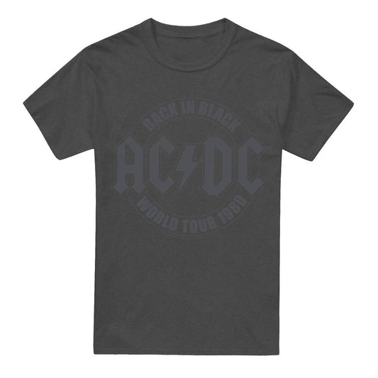 Charcoal - Front - AC-DC Unisex Adult Tour Emblem T-Shirt