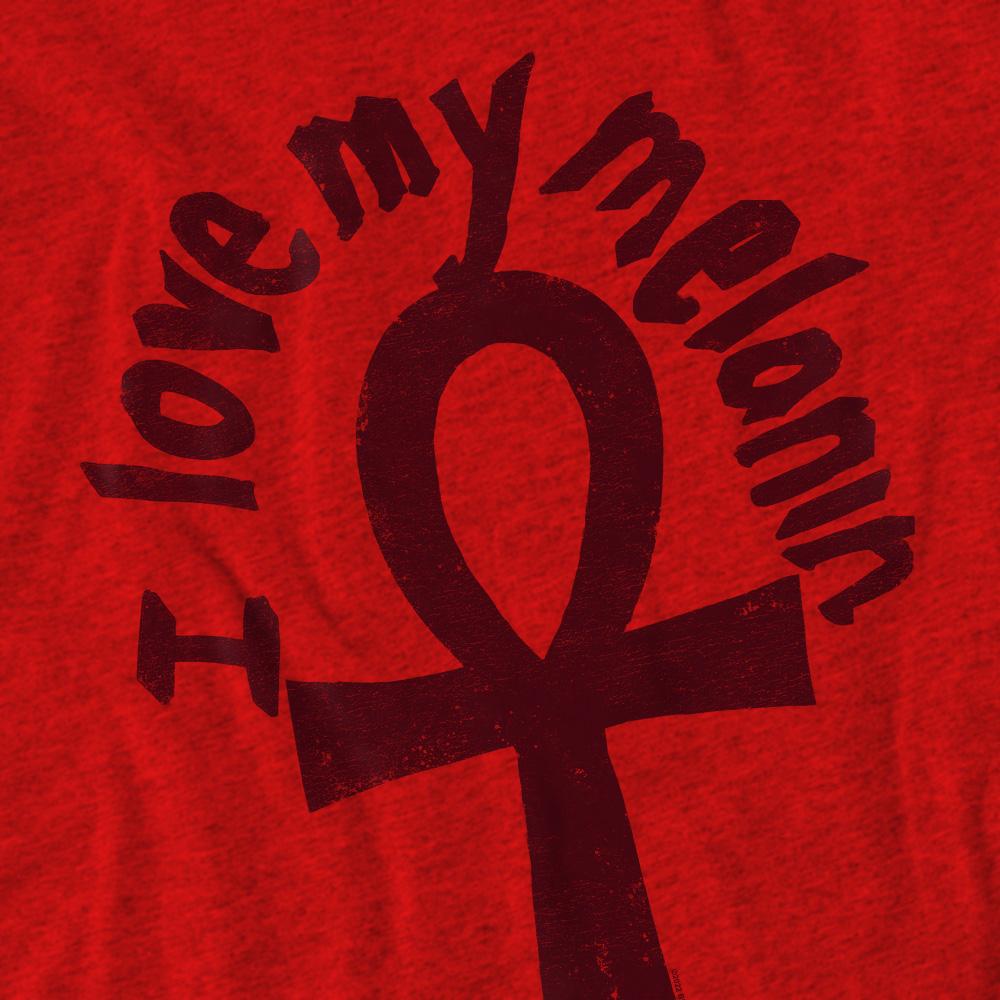 Red - Pack Shot - BET Unisex Adult I Love My Melanin T-Shirt
