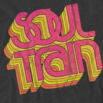 Charcoal - Pack Shot - BET Unisex Adult Soul Train Vibing Logo T-Shirt