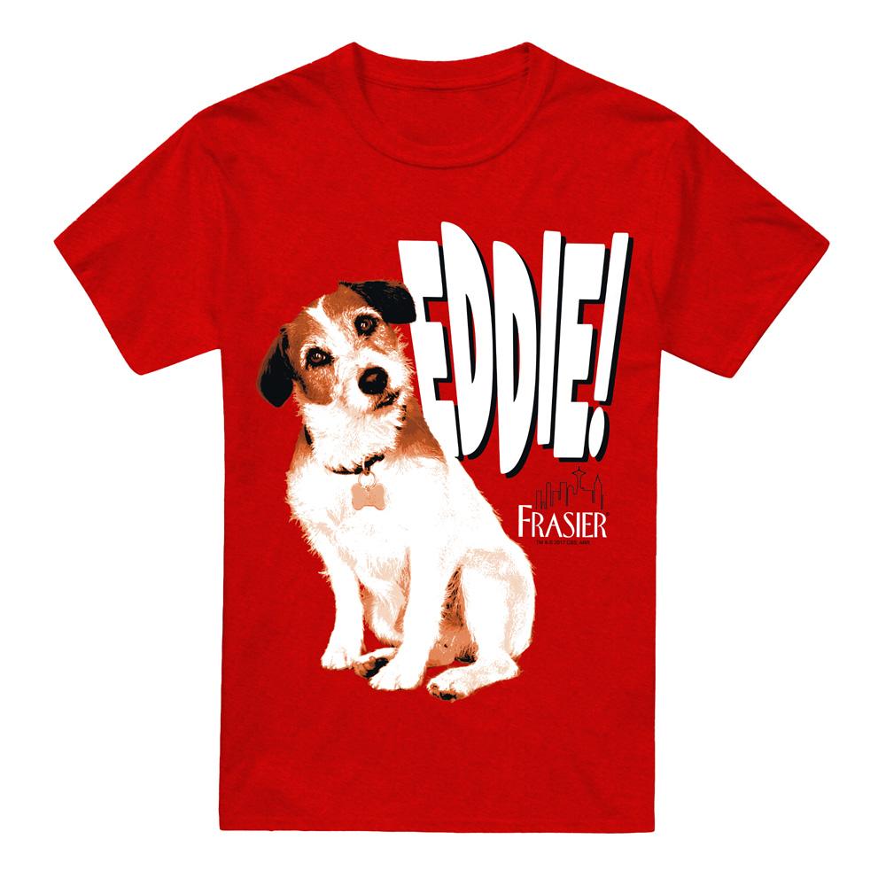 Red - Front - Frasier Unisex Adult Eddie T-Shirt