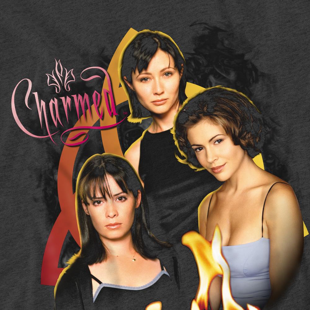 Charcoal - Lifestyle - Charmed Unisex Adult Original Three T-Shirt