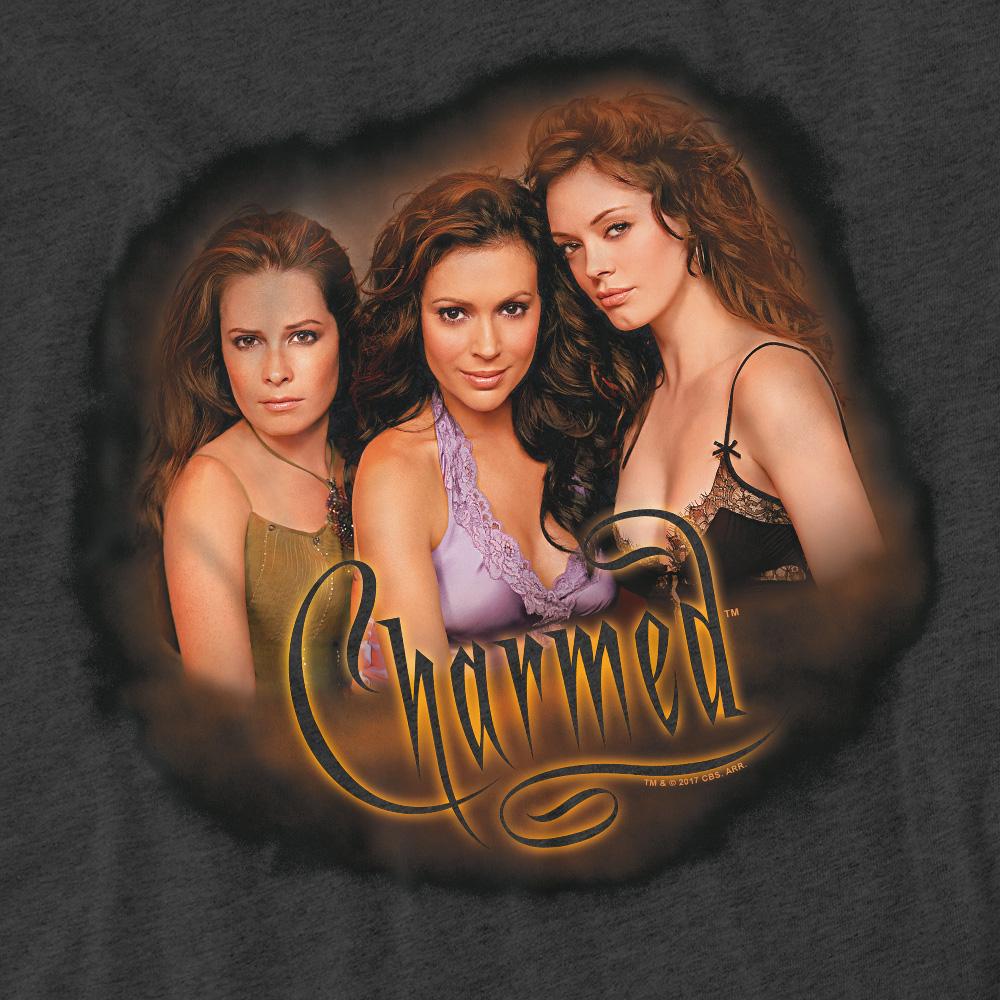 Charcoal - Pack Shot - Charmed Unisex Adult Smokin T-Shirt