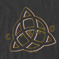 Charcoal - Side - Charmed Unisex Adult Triple Linked Logo T-Shirt