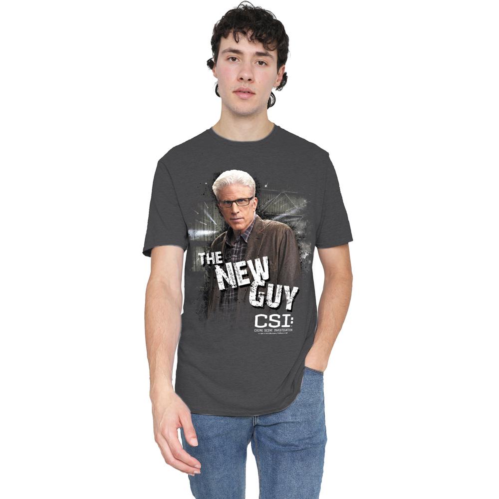 Charcoal - Lifestyle - CSI Unisex Adult The New Guy T-Shirt