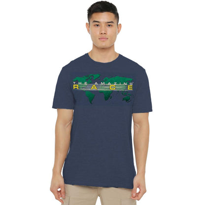 Navy - Lifestyle - The Amazing Race Unisex Adult Around the World T-Shirt