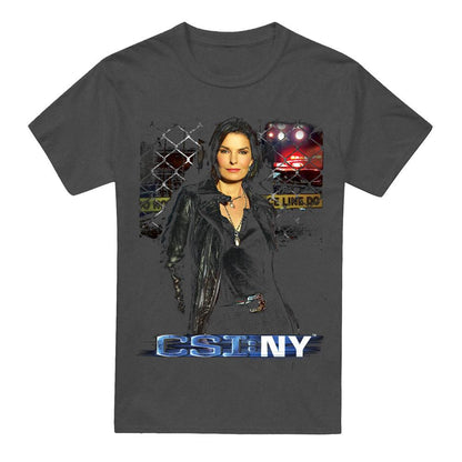 Charcoal - Front - CSI: NY Unisex Adult Jo T-Shirt