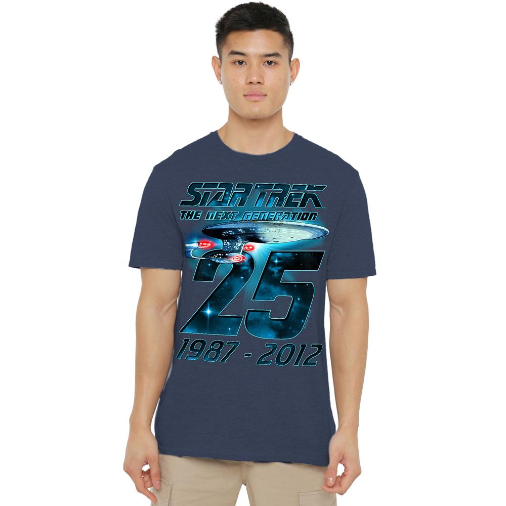 Navy - Lifestyle - Star Trek Unisex Adult Enterprise 25 T-Shirt