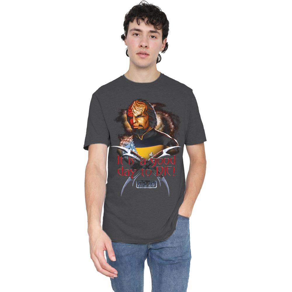 Charcoal - Lifestyle - Star Trek Unisex Adult Good Day to Die T-Shirt