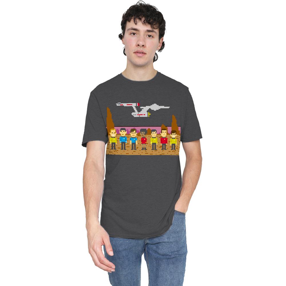 Charcoal - Lifestyle - Star Trek Unisex Adult The Original Series Trexel Crew T-Shirt