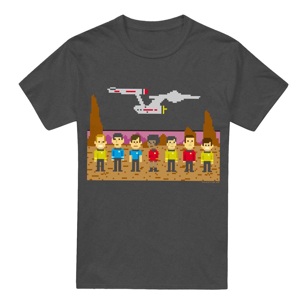 Charcoal - Front - Star Trek Unisex Adult The Original Series Trexel Crew T-Shirt