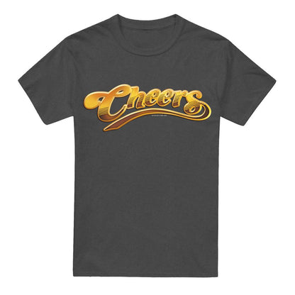 Charcoal - Front - Cheers Unisex Adult Logo T-Shirt