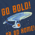 Navy - Side - Star Trek Unisex Adult Go Bold T-Shirt