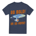 Navy - Front - Star Trek Unisex Adult Go Bold T-Shirt