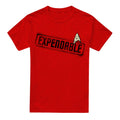 Red - Front - Star Trek Unisex Adult Expendable T-Shirt
