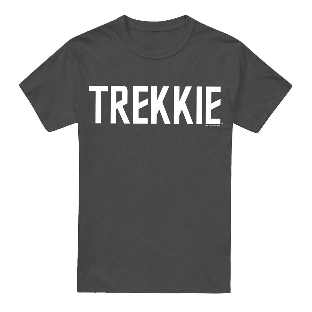 Charcoal - Front - Star Trek Unisex Adult Trekkie T-Shirt