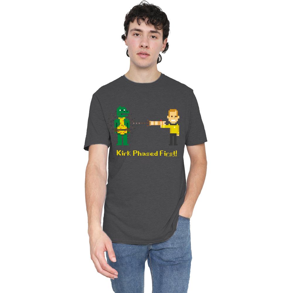 Charcoal - Lifestyle - Star Trek Unisex Adult Kirk Phased First T-Shirt