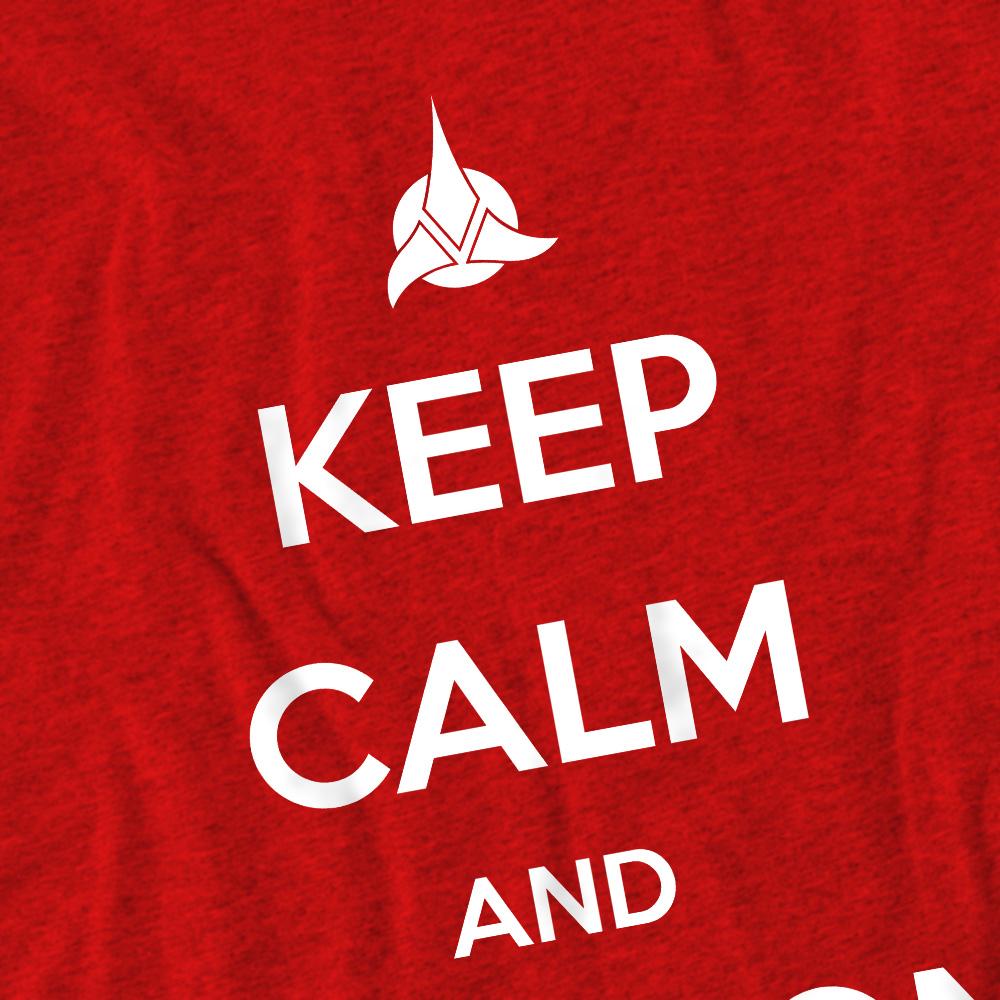 Red - Pack Shot - Star Trek Unisex Adult Calm Klingon T-Shirt