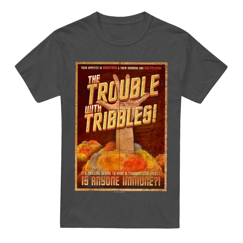 Charcoal - Front - Star Trek Unisex Adult Tribbles: The Movie T-Shirt
