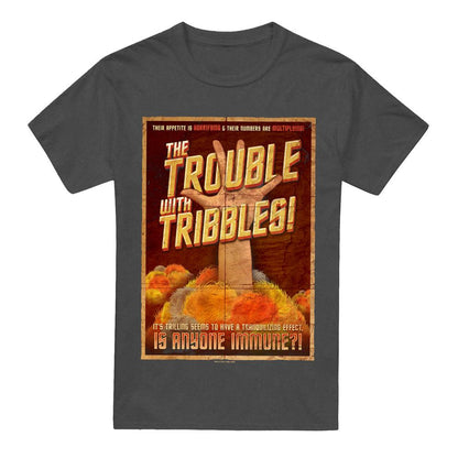 Charcoal - Front - Star Trek Unisex Adult Tribbles: The Movie T-Shirt