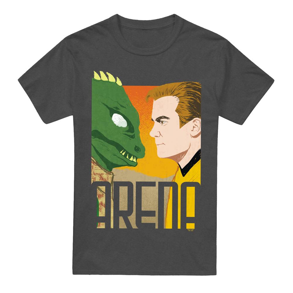 Charcoal - Front - Star Trek Unisex Adult Arena T-Shirt