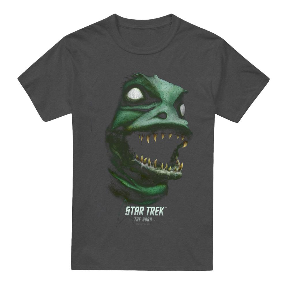 Charcoal - Front - Star Trek Unisex Adult The Gorn T-Shirt