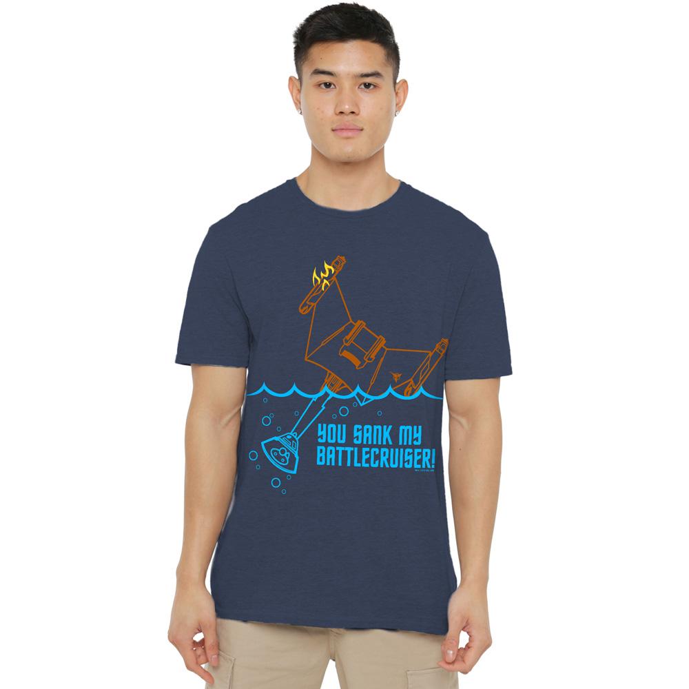 Navy - Lifestyle - Star Trek Unisex Adult Battlecruiser T-Shirt