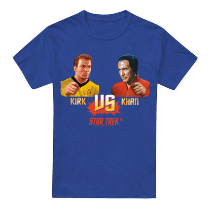 Royal Blue - Front - Star Trek Unisex Adult Kirk Vs Khan T-Shirt