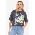 Dark Charcoal - Side - My Little Pony Womens-Ladies Whimsicle Pony Oversized T-Shirt