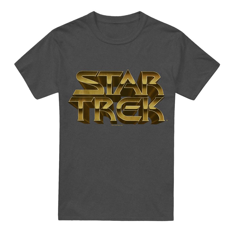 Charcoal - Front - Star Trek Unisex Adult Feel the Steel T-Shirt