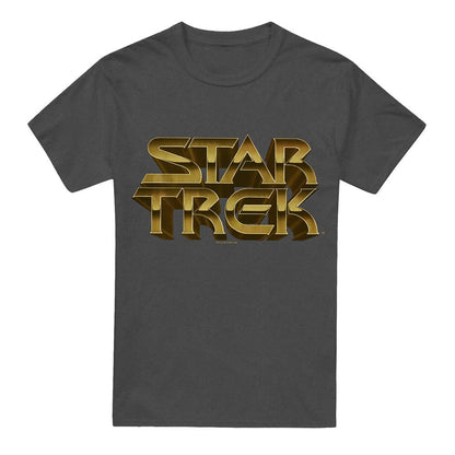 Charcoal - Front - Star Trek Unisex Adult Feel the Steel T-Shirt