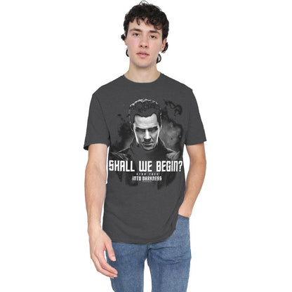 Charcoal - Lifestyle - Star Trek: Into Darkness Unisex Adult Shall We Begin T-Shirt