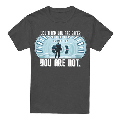 Charcoal - Front - Star Trek: Into Darkness Unisex Adult Not Safe T-Shirt