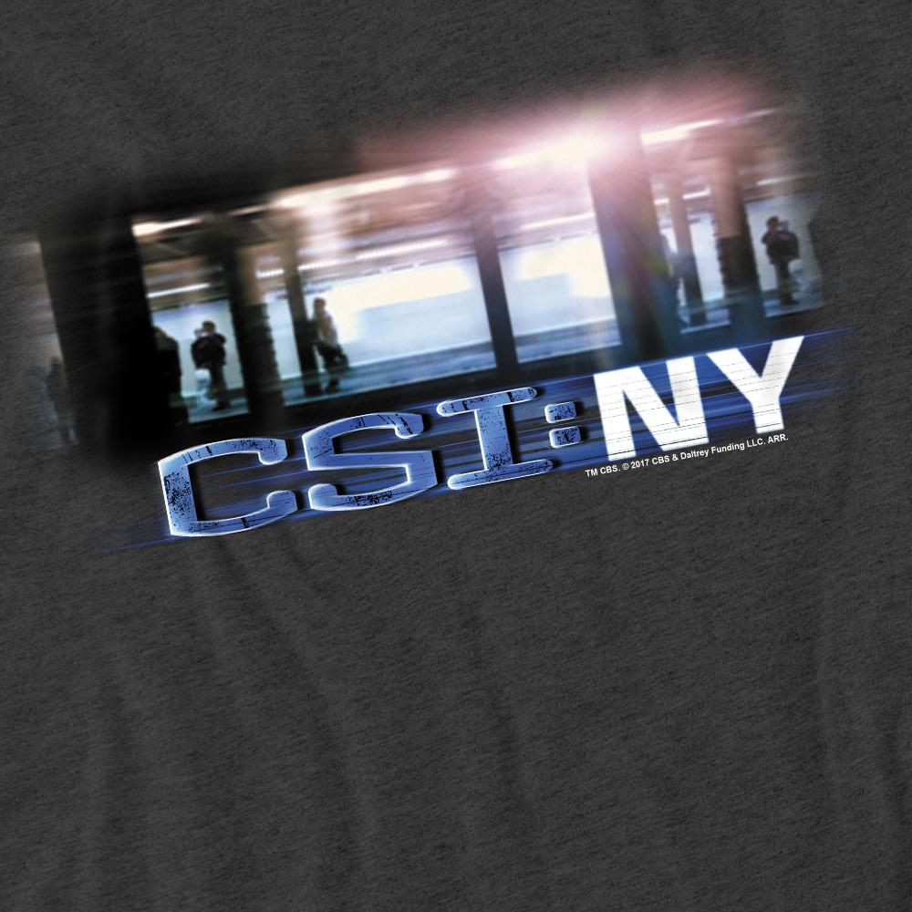 Charcoal - Pack Shot - CSI Unisex Adult New York Subway T-Shirt