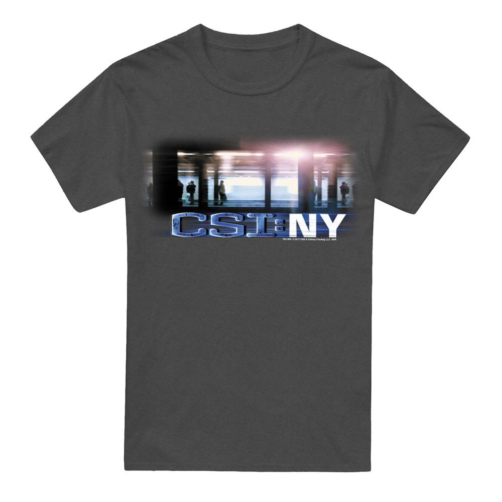 Charcoal - Front - CSI Unisex Adult New York Subway T-Shirt