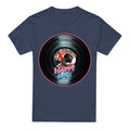 Navy - Front - Happy Days Unisex Adult On the Record T-Shirt
