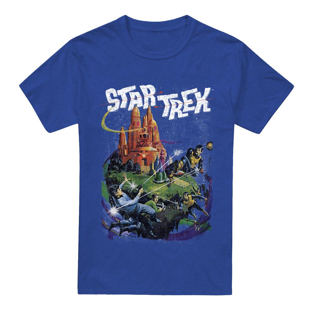 Royal Blue - Front - Star Trek Unisex Adult Battle Vulcan T-Shirt