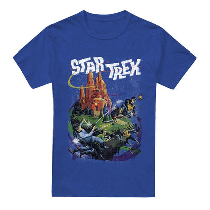Royal Blue - Front - Star Trek Unisex Adult Battle Vulcan T-Shirt