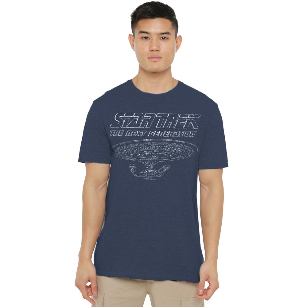 Navy - Lifestyle - Star Trek Unisex Adult The Next Generation Enterprise T-Shirt