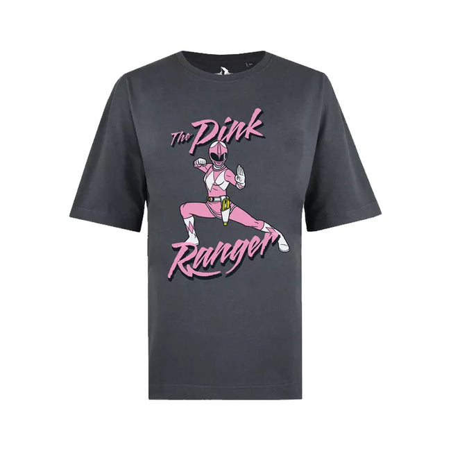 Power Rangers Womens Ladies Pink Power Ranger Oversized T Shirt