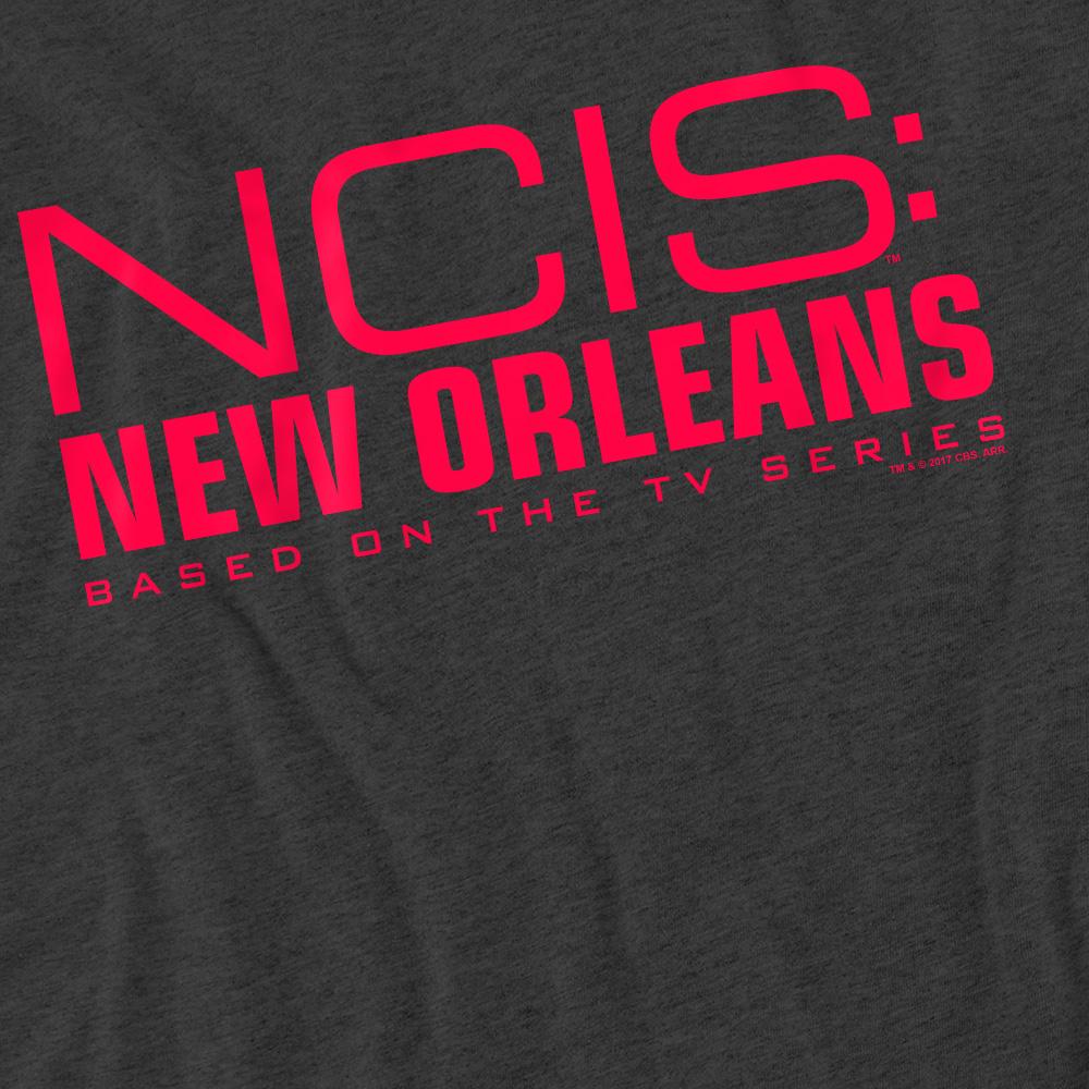 Charcoal - Pack Shot - NCIS: New Orleans Unisex Adult Logo T-Shirt