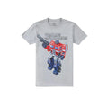 Sports Grey - Front - Transformers Mens Old School Optimus Prime T-Shirt