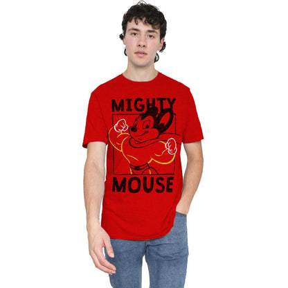 Red - Lifestyle - Mighty Mouse Unisex Adult Break the Box T-Shirt