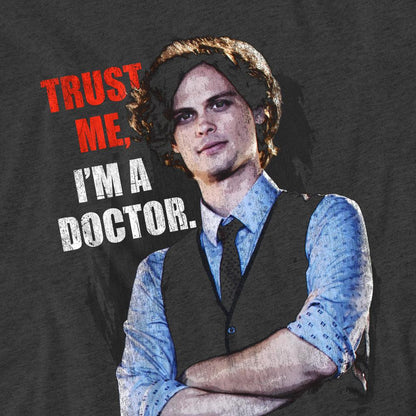 Charcoal - Pack Shot - Criminal Minds Unisex Adult Trust Me T-Shirt