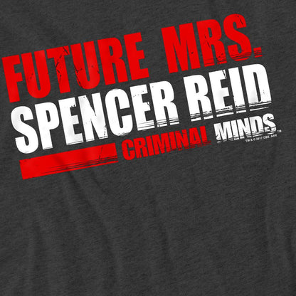 Charcoal - Pack Shot - Criminal Minds Unisex Adult Future Bride T-Shirt